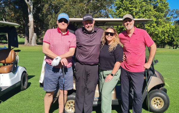 VC Golf24 Team ExpoNet Phil Batty Terry Bews Laura Slingsby Richard Stehn