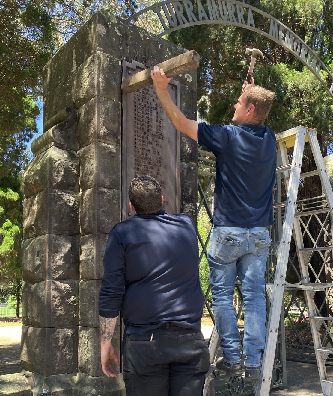 Cuneen Turramurra HonourRoll installation