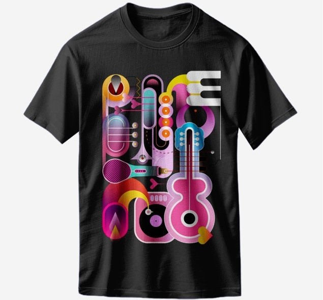 RolandDG tshirt guitars