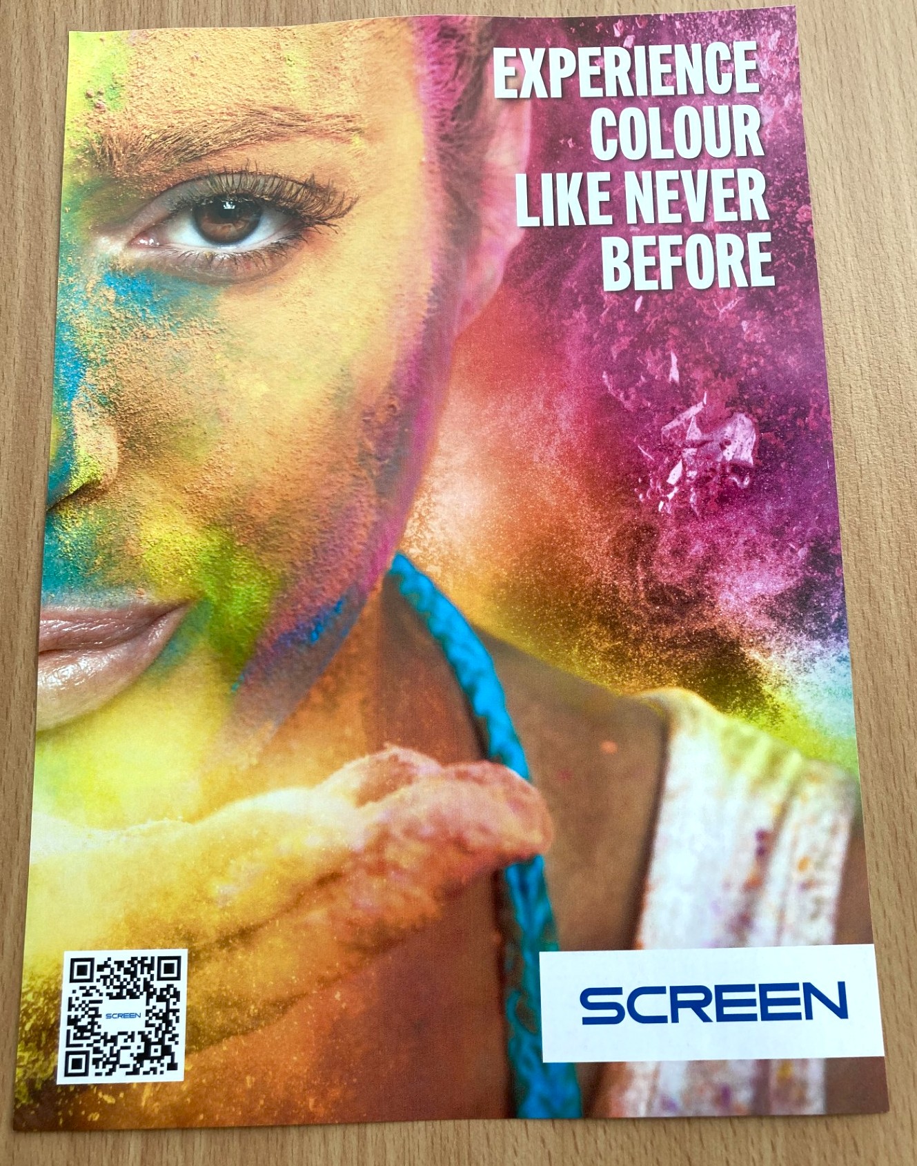 HID TPJ560HDX Flyers on UMP Finesse Premium Silk H 130gsm at 100mpm 1