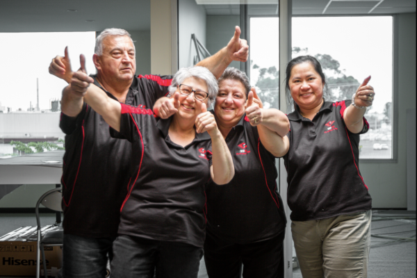 Angela Tadic and her VIVAD family