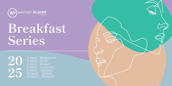 Women in Print breakfast series banner for use