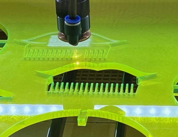 Graphic Art Mart Laser technology close up