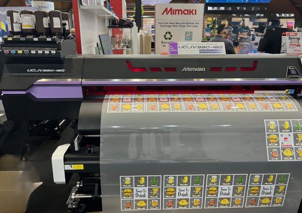 The Mimaki UC JV330 160 attarcted a lot of attention at PacPrint 2025