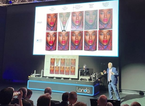 Landa Benny Landa at LDPs Drupa 2024 showcase